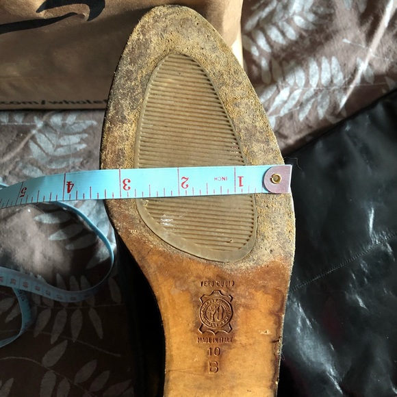 EUC Vintage Italian Black Leather Riding Boots 10M - Picture 12 of 14